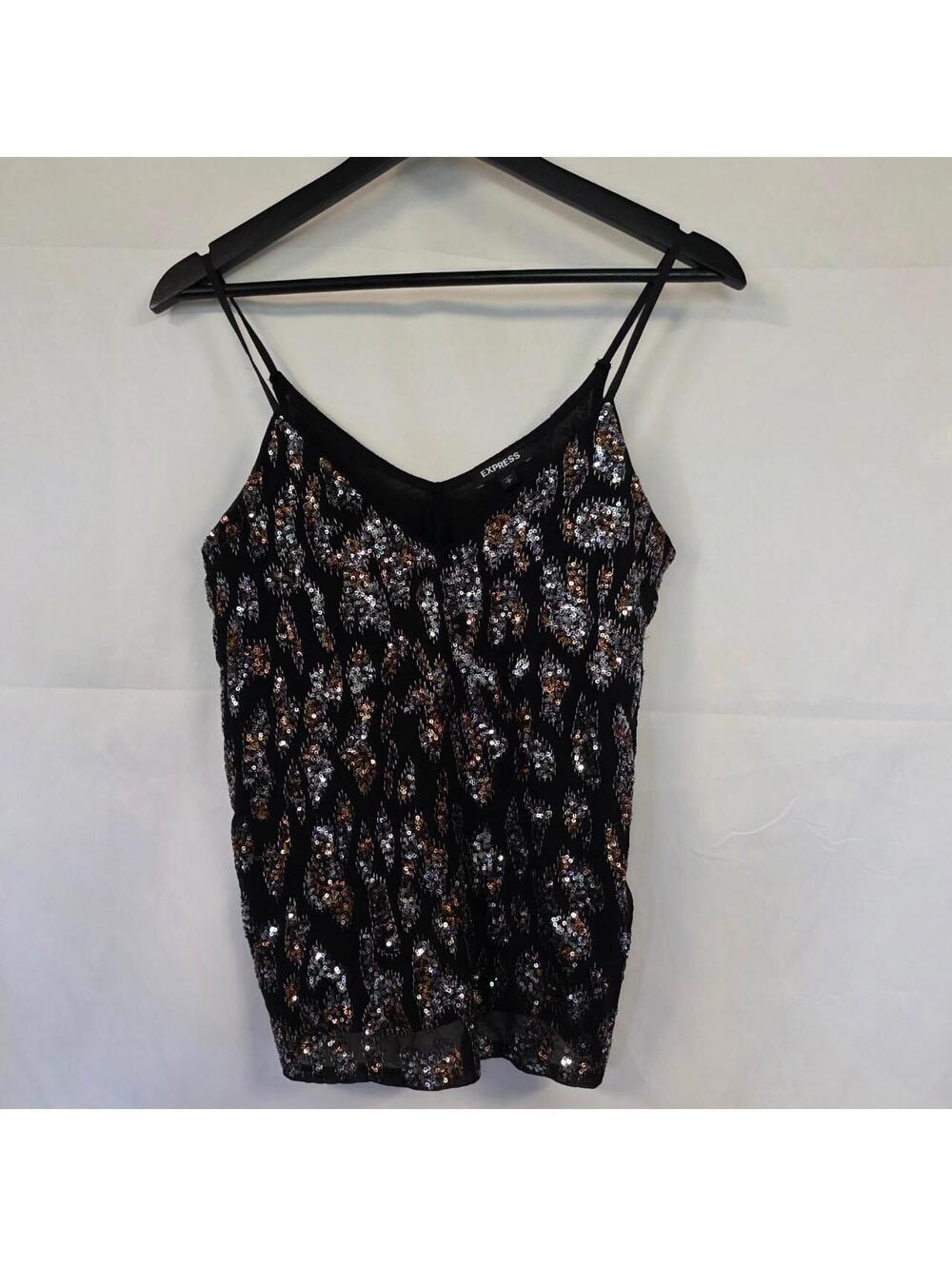 Express Women's Black and Multi Vests-tanks-cami